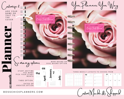 Pink Rose Printed To Do Planner pages for your agenda MM GM, Agenda,  Filofax Planner, A5 Agenda, half letter size, desk agenda inserts