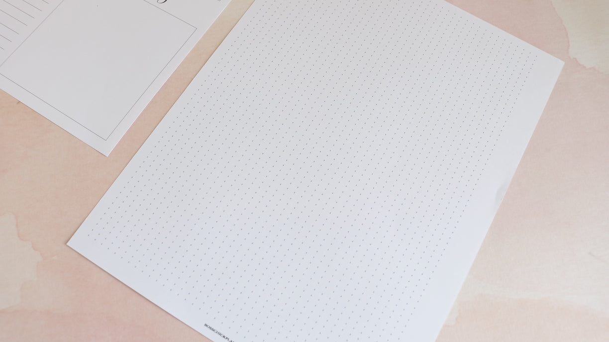 PRINTED A5 Double List Planner Inserts A5 Printed Minimal 