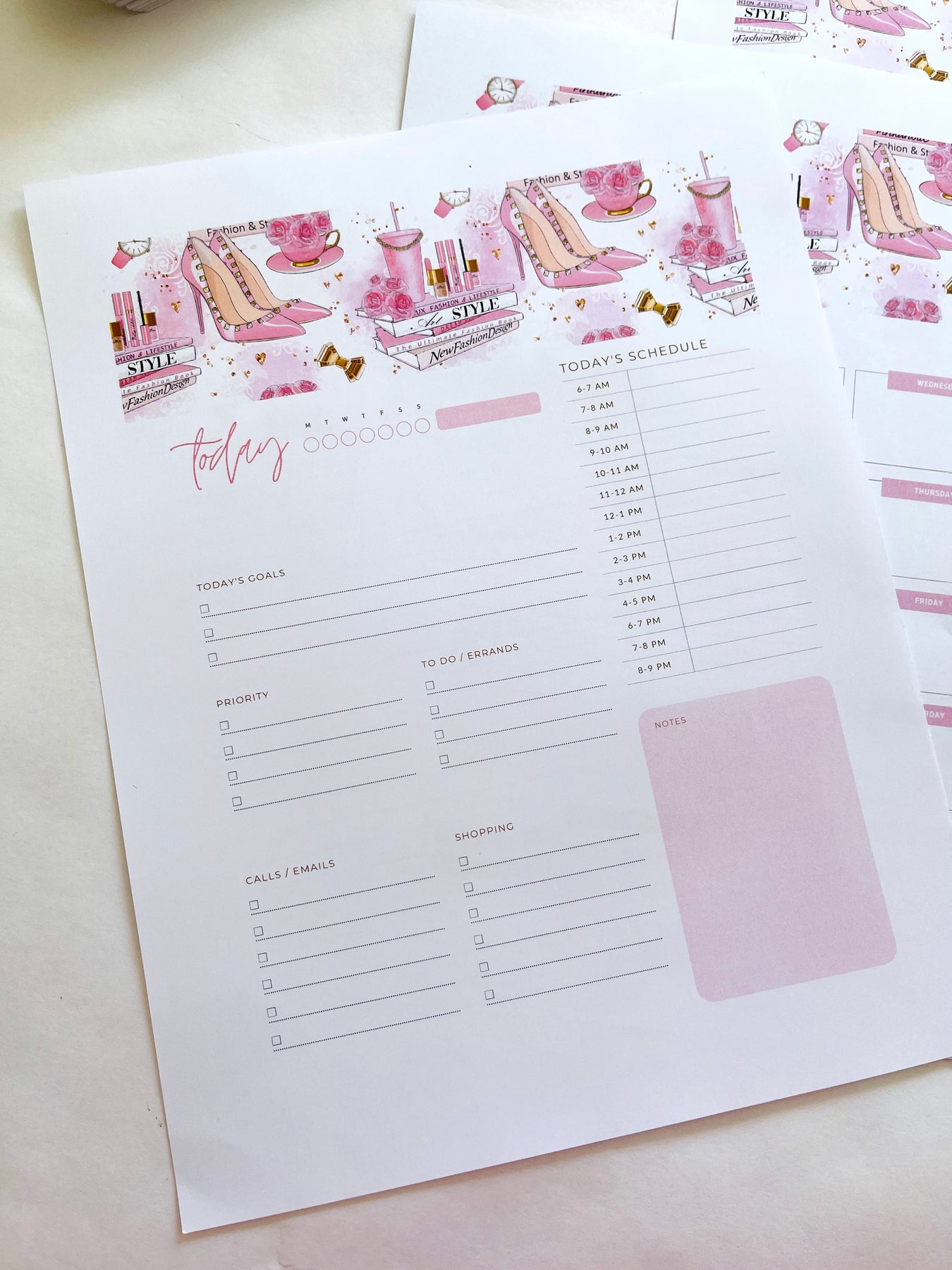 Boss Chick Pink Printed Planner Inserts for A5 Personal HP Classic Min –  BossChickPlanners