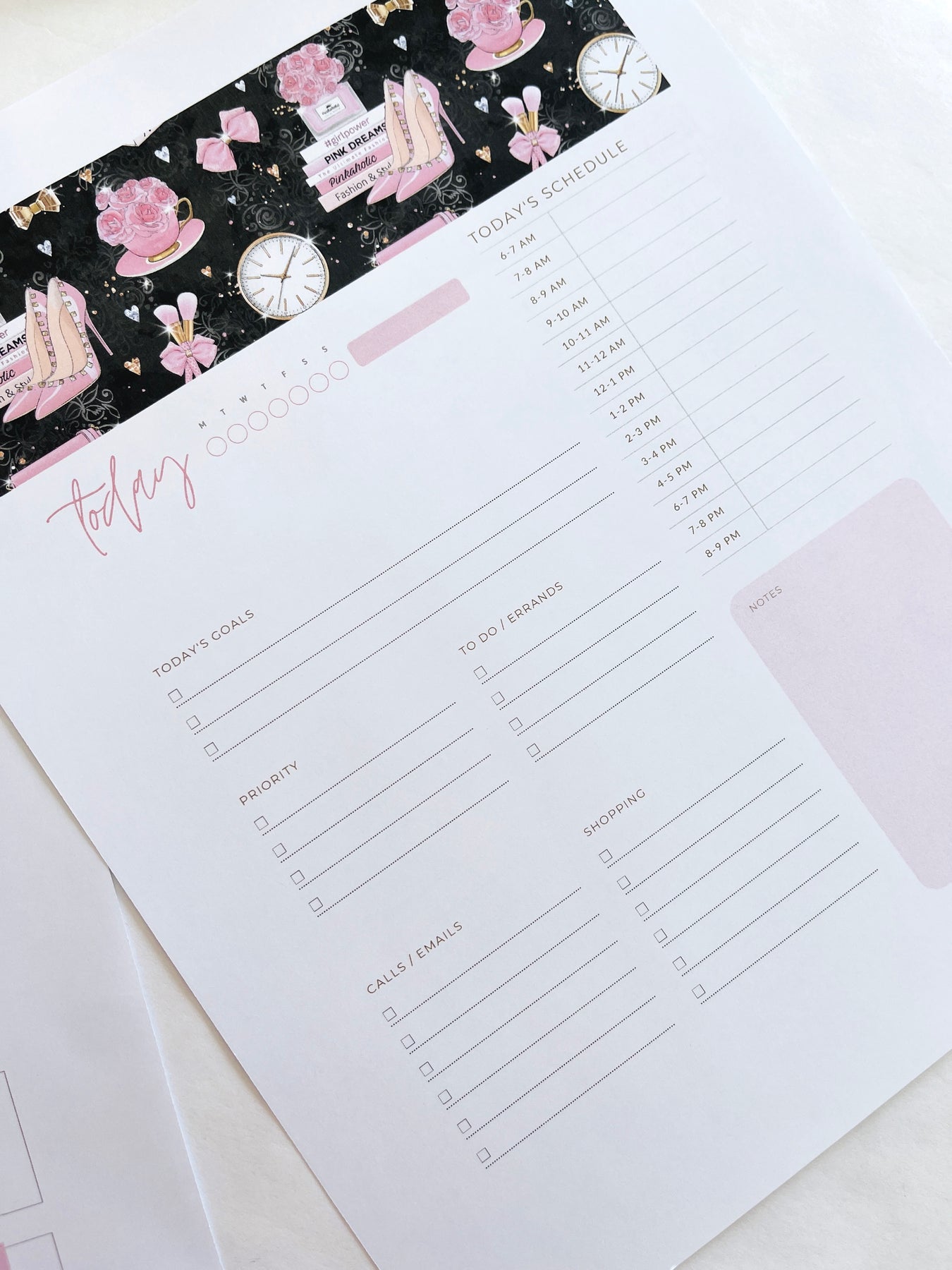 Boss Chick Pink Printed Planner Inserts for A5 Personal HP Classic Min –  BossChickPlanners